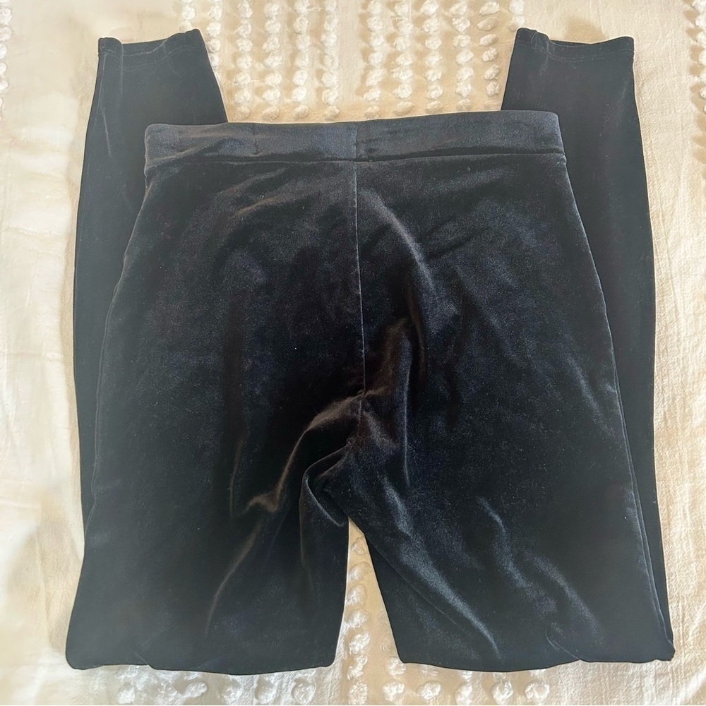 J. Crew Women’s Black Velvet Leggings Sz S - Picture 4 of 10
